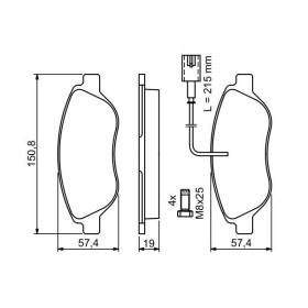 BOSCH Sada brzdových platničiek   0 986 424 595_thumb5