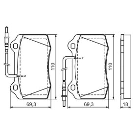 BOSCH Sada brzdových platničiek   0 986 424 658_thumb5