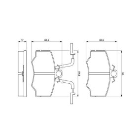 BOSCH Sada brzdových platničiek   0 986 424 184_thumb5