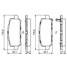 BOSCH Sada brzdových platničiek   0 986 494 838_thumb7