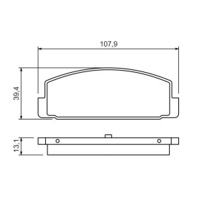 BOSCH Sada brzdových platničiek   0 986 424 295_thumb7