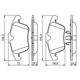 BOSCH Sada brzdových platničiek   0 986 494 209_thumb5