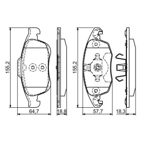 BOSCH Sada brzdových platničiek   0 986 494 235_thumb7