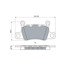 BOSCH Sada brzdových platničiek   0 986 424 926_thumb5