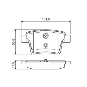 BOSCH Sada brzdových platničiek   0 986 494 076_thumb5