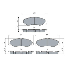 BOSCH Sada brzdových platničiek   0 986 460 068_thumb5