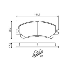 BOSCH Sada brzdových platničiek   0 986 494 720_thumb7