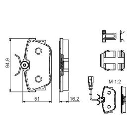 BOSCH Sada brzdových platničiek   0 986 494 529_thumb5