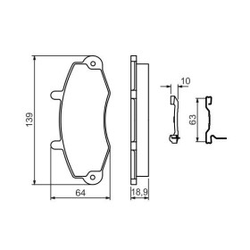 BOSCH Sada brzdových platničiek   0 986 494 292_thumb7