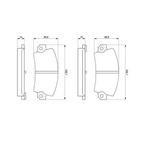 BOSCH Sada brzdových platničiek   0 986 463 490_thumb5