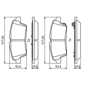 BOSCH Sada brzdových platničiek   0 986 494 766_thumb7