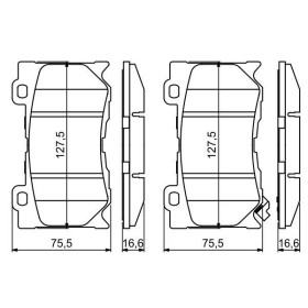 BOSCH Sada brzdových platničiek   0 986 494 707_thumb7