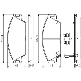 BOSCH Sada brzdových platničiek   0 986 494 620_thumb7