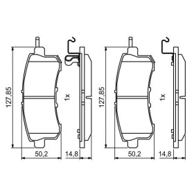 BOSCH Sada brzdových platničiek   0 986 494 778_thumb7