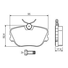 BOSCH Sada brzdových platničiek   0 986 494 058_thumb7