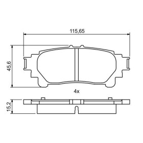 BOSCH Sada brzdových platničiek   0 986 494 873_thumb7