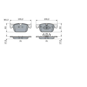 BOSCH Sada brzdových platničiek   0 986 424 333_thumb7