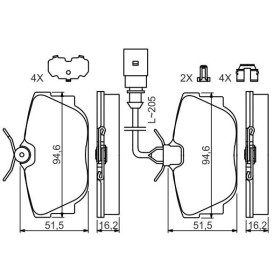 BOSCH Sada brzdových platničiek   0 986 494 619_thumb7