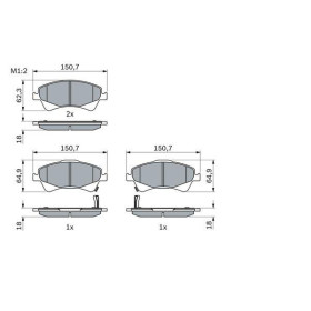 BOSCH Sada brzdových platničiek   0 986 494 187_thumb5