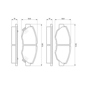 BOSCH Sada brzdových platničiek   0 986 461 124_thumb5