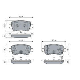 BOSCH Sada brzdových platničiek   0 986 494 954_thumb7