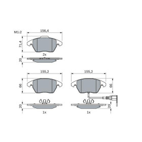 BOSCH Sada brzdových platničiek   0 986 424 797_thumb5