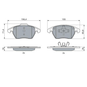 BOSCH Sada brzdových platničiek   0 986 424 825_thumb5