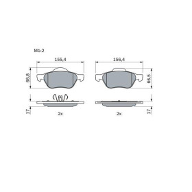 BOSCH Sada brzdových platničiek   0 986 494 439_thumb5