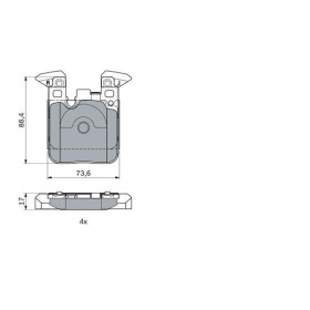 BOSCH Sada brzdových platničiek   0 986 494 948_thumb7