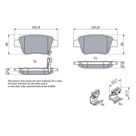 BOSCH Sada brzdových platničiek   0 986 424 798_thumb5