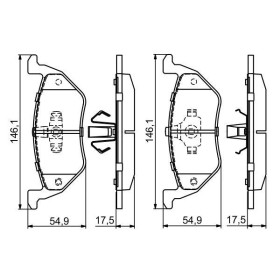 BOSCH Sada brzdových platničiek   0 986 494 683_thumb5