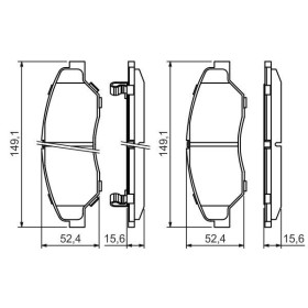 BOSCH Sada brzdových platničiek   0 986 424 696_thumb5