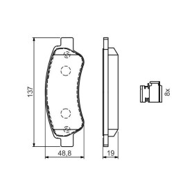 BOSCH Sada brzdových platničiek   0 986 494 604_thumb7