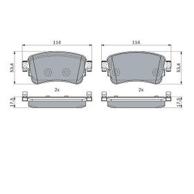 BOSCH Sada brzdových platničiek   0 986 424 437_thumb7