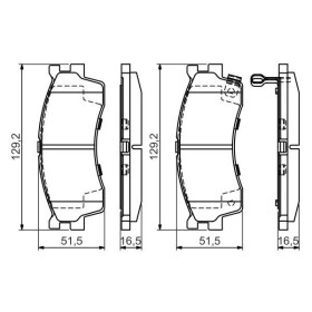 BOSCH Sada brzdových platničiek   0 986 494 146_thumb5