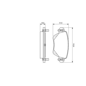 BOSCH Sada brzdových platničiek   0 986 494 046_thumb5