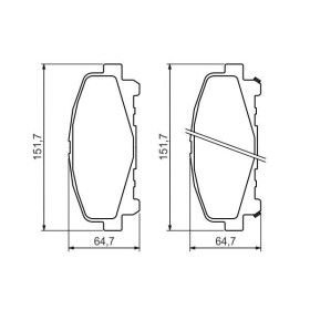 BOSCH Sada brzdových platničiek   0 986 494 382_thumb7