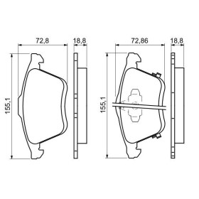 BOSCH Sada brzdových platničiek   0 986 494 149_thumb5