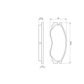 BOSCH Sada brzdových platničiek   0 986 424 572_thumb5