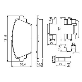 BOSCH Sada brzdových platničiek   0 986 494 629_thumb7