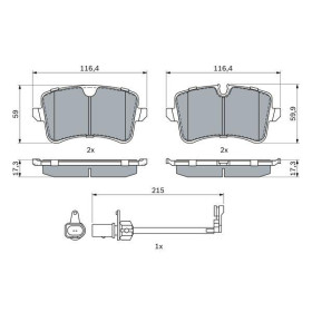 BOSCH Sada brzdových platničiek, kotúč. brzda   0 986 494 916_thumb7