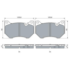 BOSCH Sada brzdových platničiek   0 986 424 966_thumb5