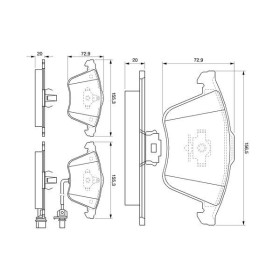 BOSCH Sada brzdových platničiek   0 986 494 103_thumb5