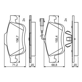 BOSCH Sada brzdových platničiek   0 986 494 795_thumb7