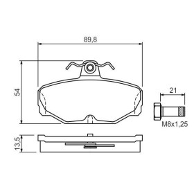 BOSCH Sada brzdových platničiek   0 986 469 810_thumb5