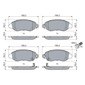 BOSCH Sada brzdových platničiek   0 986 494 047_thumb5