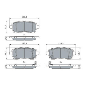 BOSCH Sada brzdových platničiek, kotúč. brzda   0 986 494 904_thumb5