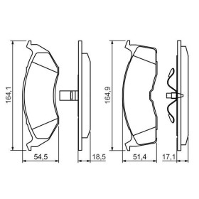 BOSCH Sada brzdových platničiek   0 986 424 363_thumb5