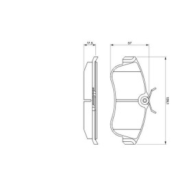 BOSCH Sada brzdových platničiek   0 986 461 147_thumb5