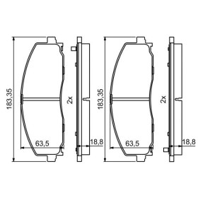 BOSCH Sada brzdových platničiek   0 986 494 769_thumb7